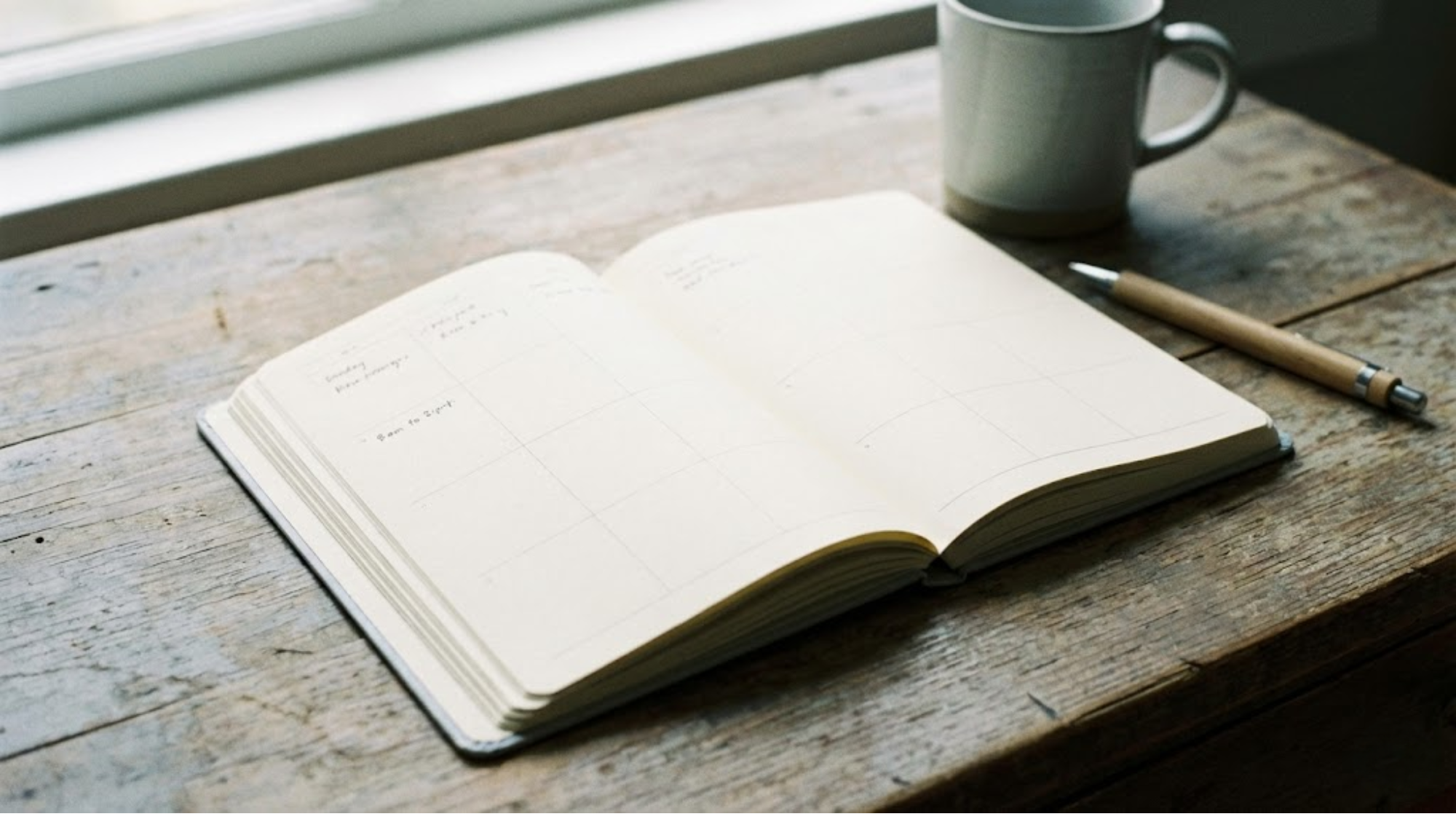 余白のあるカレンダー・スケジュール帳