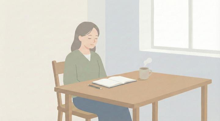 沈黙の中で考えが整う