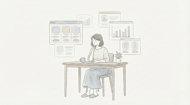 情報に囲まれて迷う