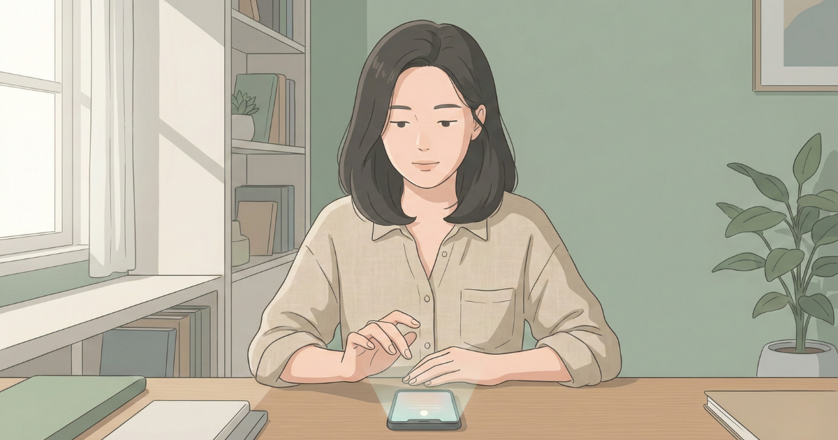 一呼吸置く瞬間